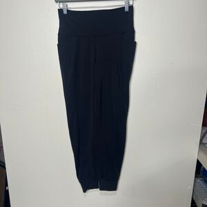 PrAna Black Workout Jogger Pants Sz Small side pockets Exc condition